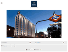 Tablet Screenshot of abbamadridhotel.com